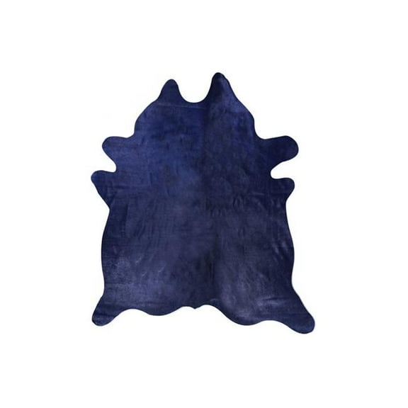 Home Decor Geneva Cowhide Rug | 1-Piece | Navy | 6'x7'