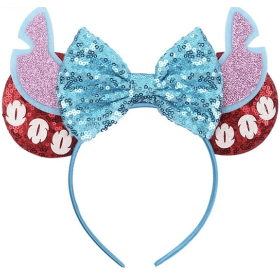 Gifts by RD Lilo and Stitch Inspired Minnie Ears, Blue Mickey Ears, Blue Ears, Lilo and Stitch Minnie Ears, Lilo and Stitch Mickey Ears