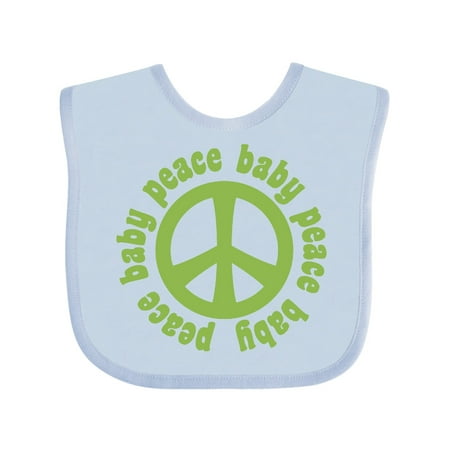 

Inktastic Peace Baby Gift Baby Boy or Baby Girl Bib