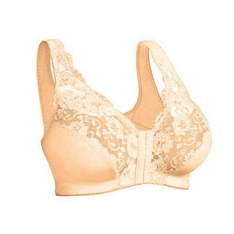 Pretty Comy Lace Wireless Bra, Full-Coverage Wirefree Bra, Plus Size Fit  Convertible Bra for Everyday Wear