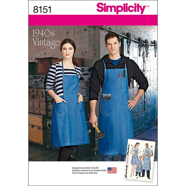 Simplicity All Sizes Apron Pattern, 1 Each