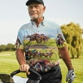 thumbnail image 6 of Kentucky Derby Horse Racing Polo Shirts for Men Golf Shirts Horse Gifts Mens Polo Shirts Short Sleeve Button Up Shirt Men, 6 of 7