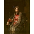 thumbnail image 2 of Anthony van Dyck 15x18 Black Ornate Wood Framed Double Matted Museum Art Print Titled - The Painter Martin Ryckaert (1631), 2 of 5