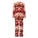 thumbnail image 4 of RKSTN Valentine's Gifts Pajamas Set for Women Oversized Crewneck Valentine's Day Loves Heart Graphic Printed Loungewear Matching Set Womens Casual Loose Long Sleeve T Shirt and Pjs Pant 2 Piece Set, 4 of 6