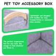 thumbnail image 4 of Pet Toy Storage Bin Dog Cat Accessory Felt Basket Organizer Container, 4 of 10