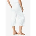 thumbnail image 3 of Roaman's Women's Plus Size Easy-Wear Straight Leg Capri, 3 of 4