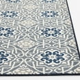 thumbnail image 6 of Loomaknoti Terrace Tropic Kidore 2' x 3' Geometric Indoor/Outdoor Runner Rug , Blue/White, 6 of 9