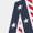 WHITE, variant on Instant Message - USA Letters Short Sleeve Graphic T-Shirt