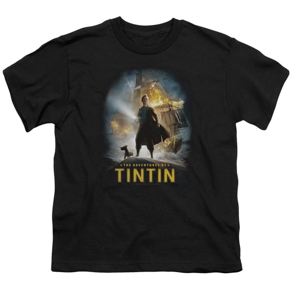 Tintin - Poster - Youth Short Sleeve Shirt - X-Large