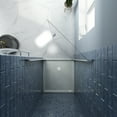 thumbnail image 2 of Sunny Shower Frameless Pivot Shower Door 32 in. W x 72 in. H in Chrome Finish, 2 of 11