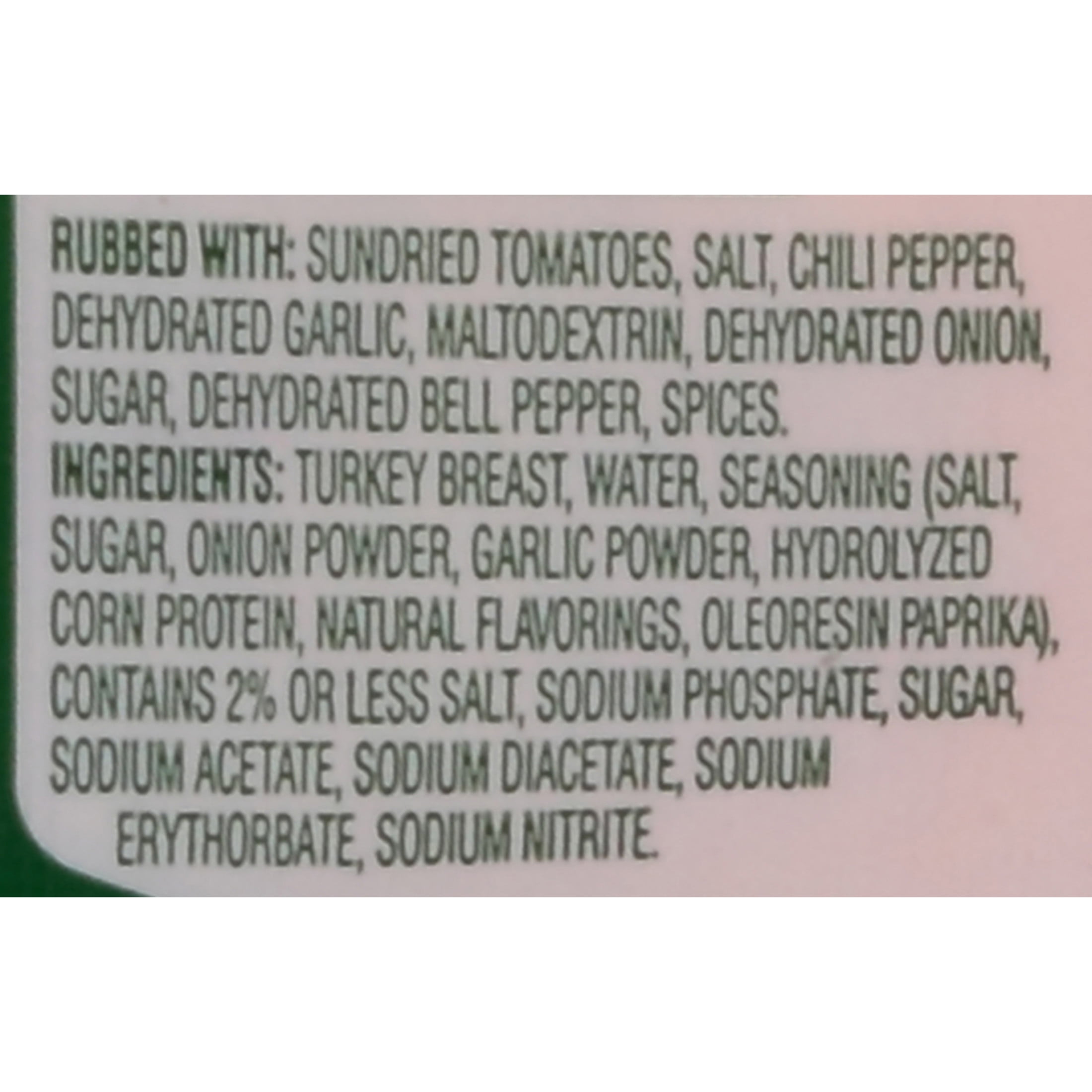 Jennie-O Sun Dried Tomato Turkey Breast, Deli Sliced Plastic Pack