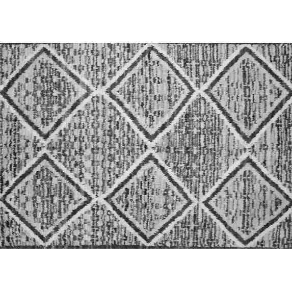 Ahgly Company Indoor Rectangle Abstract Gray Contemporary Area Rugs, 8' x 12'