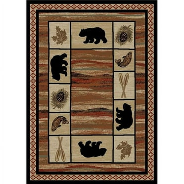 Mayberry Rug HS7463 4X6 3 ft. 11 in. x 5 ft. 3 in. Hearthside Vogel Area Rug, Multi Color