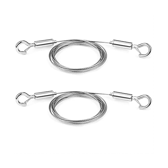 Adjustable Picture Hanging Wire 2PCS Mirror Frame Kit 2M X1.5Mm Heavy Duty Stainless Steel Wire Rope