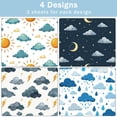 thumbnail image 4 of Natural Weather Packaging Paper 12 Sheets of Packaging Paper with Blue Sky and White Clouds Pattern Gift Wrapping Paper for Birthday Parties and Baby Baptism Parties, 4 of 8