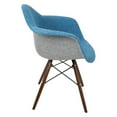 thumbnail image 4 of Lumisource Neo Flair Duo Chair (Set of 2), Espresso/Green/Grey - CH-NFLFGN-E2, 4 of 8