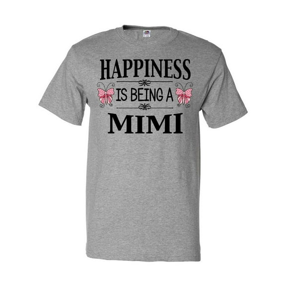 Inktastic Happiness is Being a Mimi with Butterflies T-Shirt