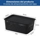 thumbnail image 2 of 8 Cajas de Almacenamiento de Plástico con Tapa, Contenedores Apilables y Resistentes, 26.3x18.5x10.3 cm para Organizar Armario, Dormitorio, Baño, Cocina, Sala y Oficina (Negro), 2 of 7