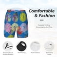 thumbnail image 3 of Uemuo Colorful floral Pattern Mens Swim Trunks Quick Dry Board Shorts with Mesh Lining, Stretch Beach Shorts Quick Dry No-Chafing Board Shorts-Large, 3 of 6