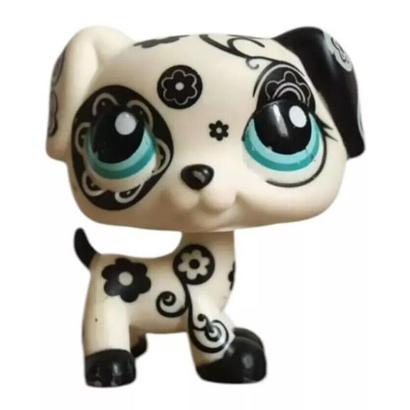 Hasbro Littlest Pet Shop LPS Original Dalmatian Dog 2009 Blue Eyes New Gift