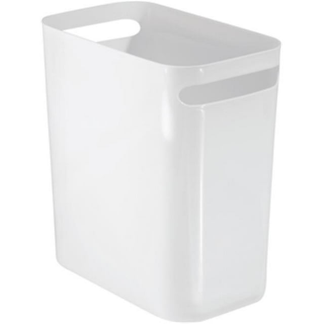 Interdesign 56940 12 in. Una Can, White