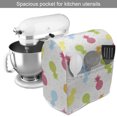 thumbnail image 2 of Pineapple Stand Mixer Cover, Fresh Tropical Fruits Hand Drawn Hawaii Foliage on Colorful Triangles Background, Kitchen Appliance Organizer Bag Cover with Pockets, 5 Quarts, Multicolor, by Ambesonne, 2 of 4