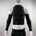 thumbnail image 3 of Yaoyar Fashion Slim Fit Long Sleeve Top for Men, Solid Color Athletic Tee with Shoulder Cut Design, Modern Casual and Gym Wear Pullover, 3 of 8