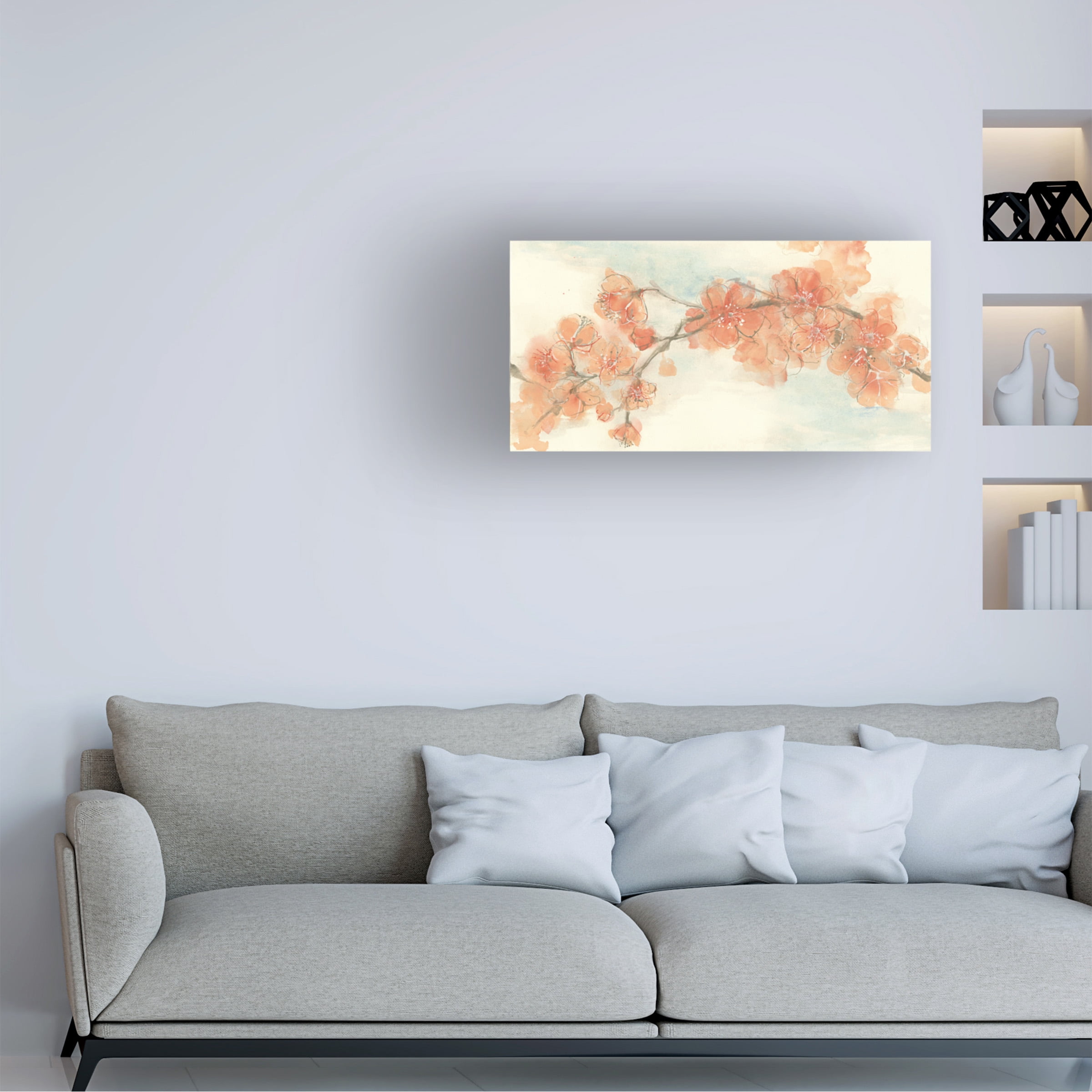 Chris Paschke 'Peach Blossom Ii' Canvas Art