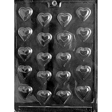 Heart Valentine Candy Mold Grandmama's Goodies V001 B/S Hearts Valentine's Day Wedding Shower Chocolate Candy Soap Mold with Exclusive Molding Instructions ()