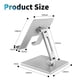 thumbnail image 2 of El soporte para tableta se puede plegar, elevar y bajar, adecuado para tabletas y teléfonos móviles., 2 of 5