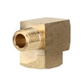 thumbnail image 4 of Elbow Brass Pipe Adapter, Anti-Corrosion Solid 3 Way Brass Pipe Fitting Durable 1/8in NPT Male Thread  For Auto Modification, 4 of 8