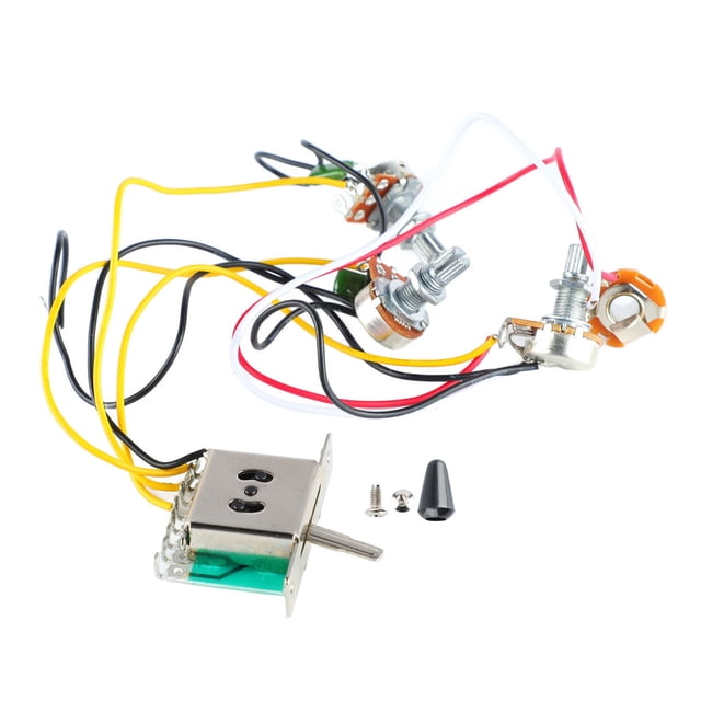 Kit de Câblage de Circuit de Guitare, Accessoire de Câblage de Circuit de Guitare Harnais de Contrôle de Tonalité de Manière Harnais de Guitare Performance Solide