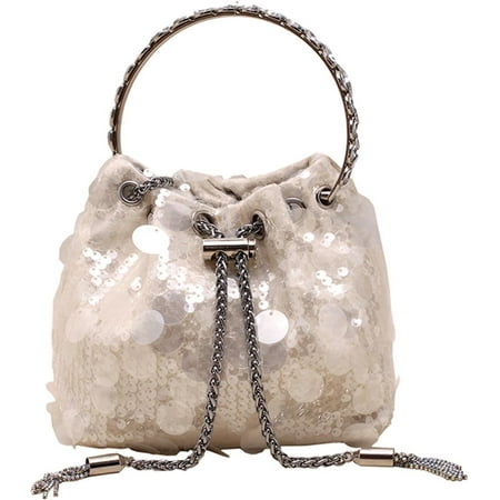 GZhLonKiMa Evening Bag Bling Purse Shimmering Sequins Clutch Purses for Women Wedding Party Cocktail Prom Dinner