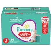 Pampers Cruisers 360 Diapers Size 3, 136 Count (Select for More Options)