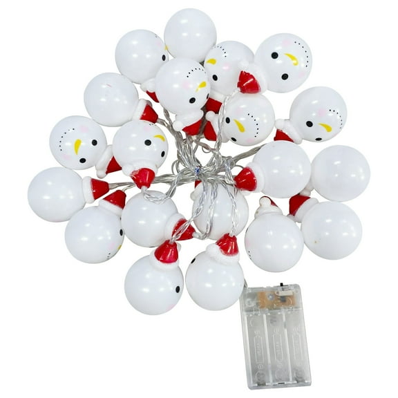 EUDIDV Xmas Decor Items Christmas LED String Lights Snowman Indoor Outdoor Party Tree Decor Holiday Decorations