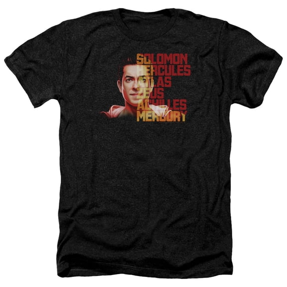 Shazam Movie Shazam Hope Adult Heather T-Shirt Black