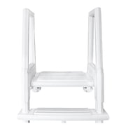 Aqua Select Heavy Duty Resin In-Pool Ladder w/ Entrapment Barrier for Above Ground Pools