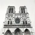 thumbnail image 3 of Atelier B Art Studio 12x12 Black Modern Framed Museum Art Print Titled - NOTRE-DAME DE PARIS CATHEDRAL, 3 of 5