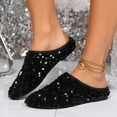 thumbnail image 2 of Womens Carnival Shoes Sparkly Slip On Summer Casual Comfortable Open Back Loafers Glitter Outfit Shoes, 2 of 5