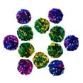 thumbnail image 3 of Chiwava 24PCS Mylar Balls Shiny Crinkle Cat Toys Ball Kitten Crackle Lightweight Play  1.6" Assorted Color, 3 of 11