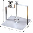 thumbnail image 3 of Wojeull Elegant Square Tissue Holder Metal Napkin Dispenser For Home Restaurant & Hotel Stylish Tissue Rack Decorative Paper Towel Stand For Modern, 3 of 3