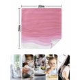 thumbnail image 4 of Ombre Waves Cloth Napkins Set of 6 Reusable Dinner Napkins, Abstract Art Gradient Pink Modern Cocktail Napkin Washable Table Napkins for Wedding/Holiday Party/Baby Shower 20"x20", 4 of 7