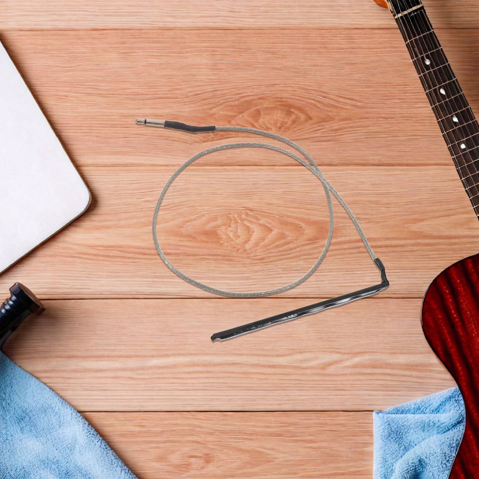 ETHZZLE Acoustic Guitar Pickup Ceramic Piezo Under Saddle Bridge Saddle Accurate Sound Replacement