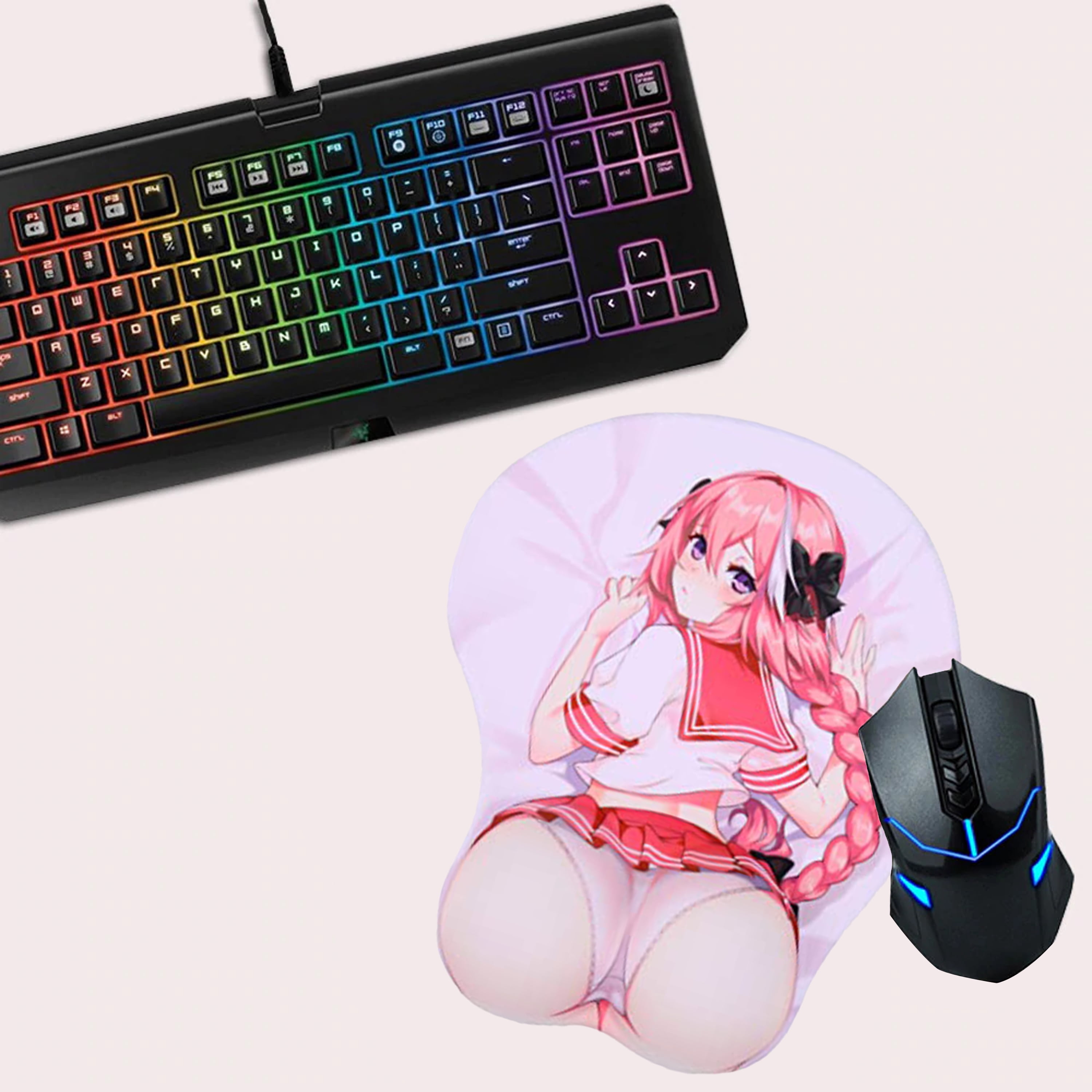 Mouse Pad Ergonomico Anime Menina Girl Escolar - Personalize do