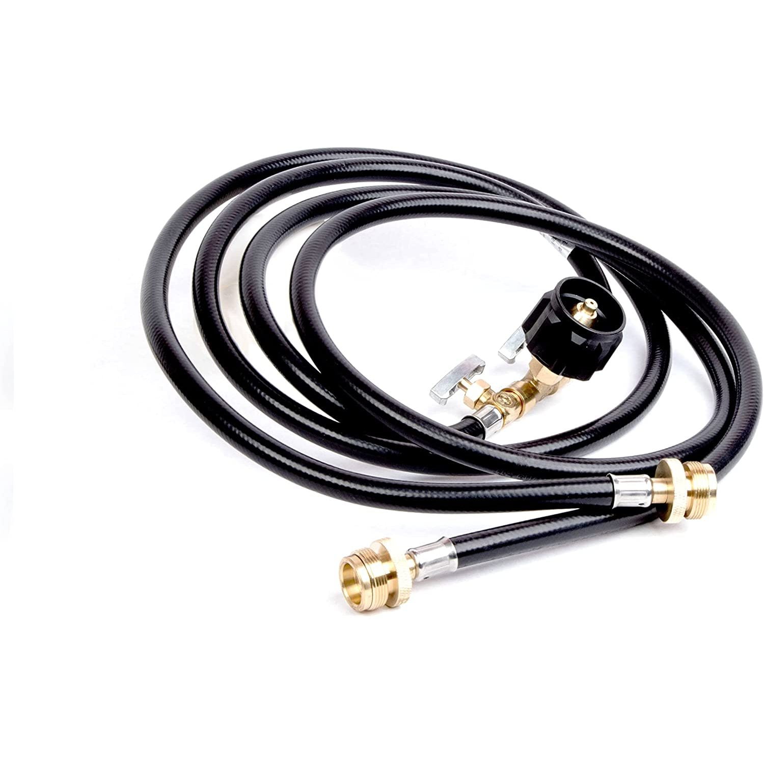 UlaREYoy Propane Hose, Propane Tank Adapter 5 Feet 2 Way CGA Propane