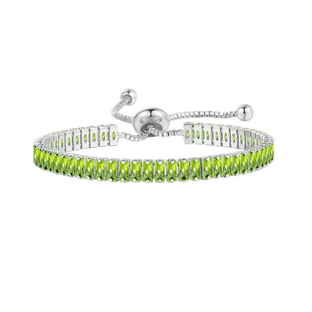 Pulsera de la boda de la pulsera de tenis de deslizamiento de regalo de las mujeres pulseras