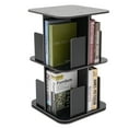 thumbnail image 6 of Dwellnix NEW 360 Rotating Bookshelf 2 Tier Standing Bookcase Small Corner Bookcase USA, 6 of 7