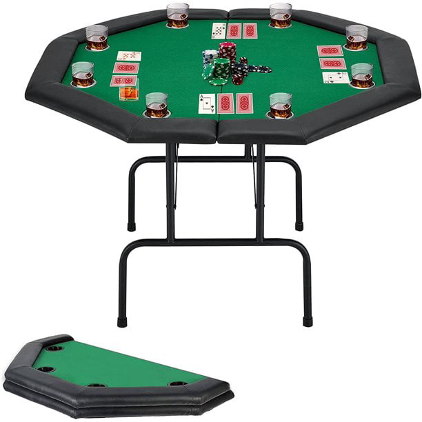Brybelly Holdings TAB-0005 Green 78 in.x35 in Tri-Fold Poker Table Top 