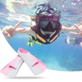 thumbnail image 2 of Dwellin 1 Pair Short Swimming Fins Silicone Training Flippers for Kids Adults Open Water Snorkelling Swimming Training Equipment, 2 of 9