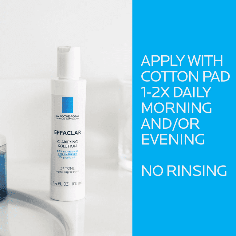 La Roche-Posay Effaclar Clarifying Solution Acne Toner, 6.76 fl oz photo 3